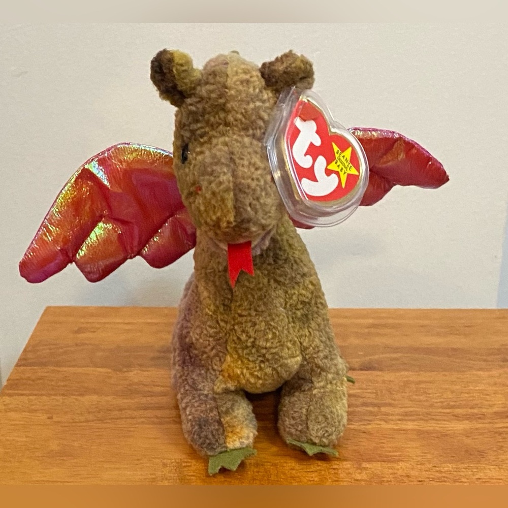 LIKE NEW TY BEANIE Baby Dragon Scorch